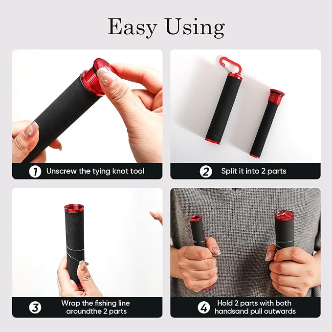 Fishing Knot Puller Tool, FG GT Knot Tying Tool, PE Fishing Line Knot Grippers Line Dragger Tightener