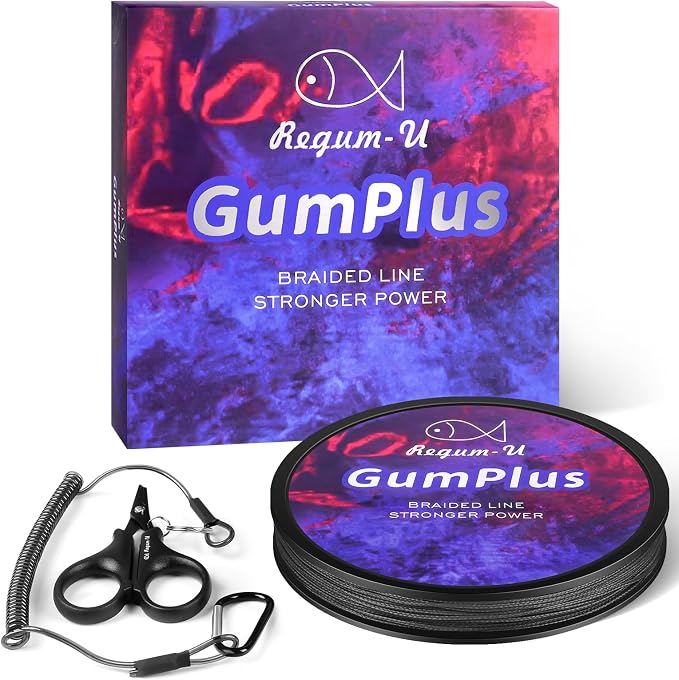 GumMAX 545/1093/1640yds 5-100LB 8X Braided Fishing Line Abrasion Resistant Superline Zero Stretch & Smaller Diameter Confuse & Never Fade in Saltwater and Freshwater