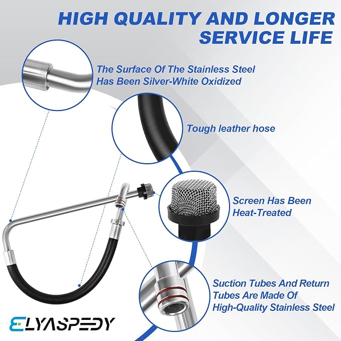 2026 New Stainless Steel Suction Hose,Compatible With Graco 390 395 490 495 595 And Tongshan T300 500 Airless Spraying/Line Painting Machine,Airless Paint Sprayer Accessories