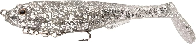 Strike King Final Copy Fishing Lure, Pre-Rigged Soft Plastic Swimbait, Free-Swinging Size 4 Treble Hook, Belly Magnetic Hook Keeper, 7/8-Ounce