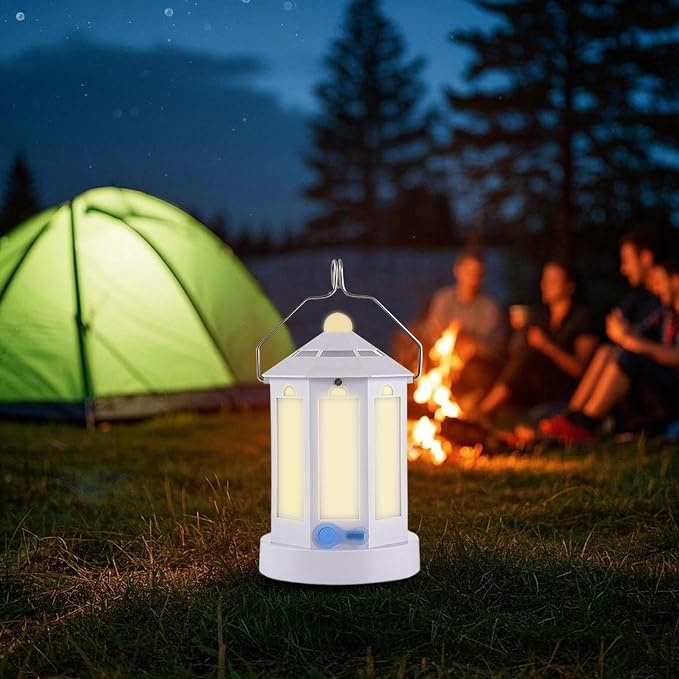 Lanterns for Camping | Waterproof Survival Gear | Rechargeable Camping Tent Light | for Outdoor Backyard Fishing Trip Hiking Picnic Gathering Mountaineering