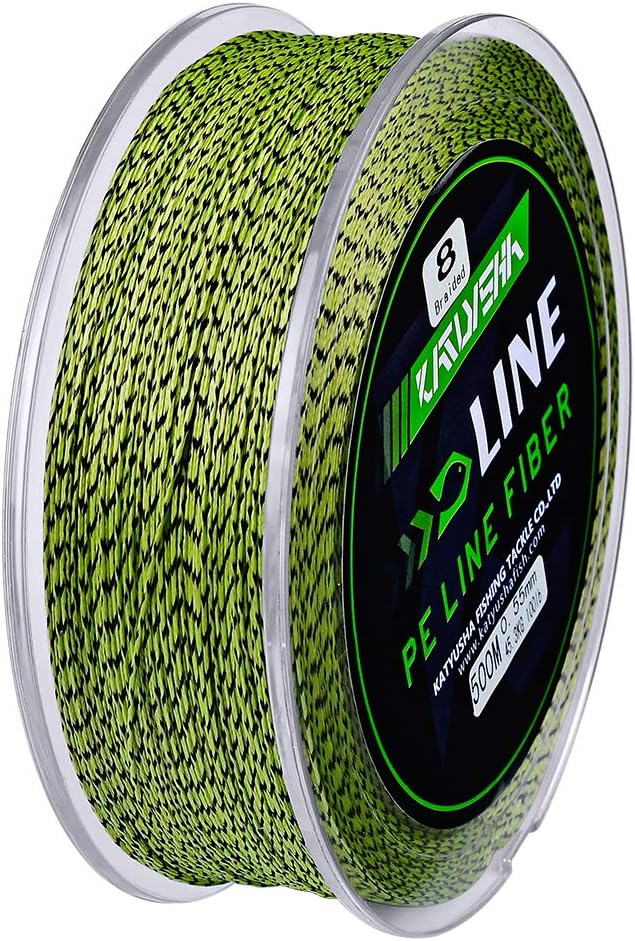Braided Fishing Line, Abrasion Resistant Zero Stretch Braided Lines 4/8 Strands Super Strong Superline 6Lb -100Lb Test 109/328/547/1094/2187 Yards