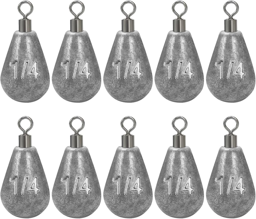 BLUEWING Casting Swivel Bell Sinkers Fishing Weights 1/2oz-8oz Drop Shot Dipsey Lead Saltwater