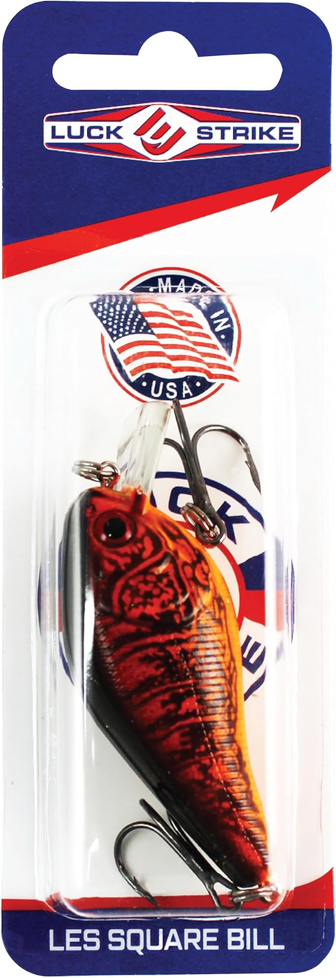 Luck E Strike 2 Inch Square Bill Crankbait, Made in The USA