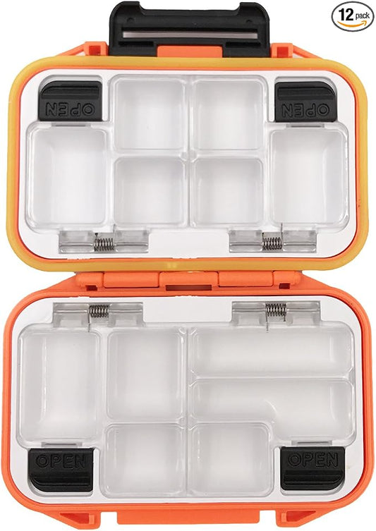 Waterproof Fishing Lure Box Spoon Hooks Baits Storage Tackle Box Containers for Casting Fishing Fly Fishing,Large/Medium/Small Lure Case