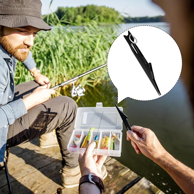 Gisafai 6 Pcs Fishing Line Knot Tyer Tying Tool Quick Tie Nail Knot Tying Tool Fly Fishing Angler Accessories Fly Equipment for Hooks Lures Lines Men