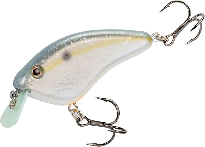 Strike King Hardliner Fishing Lure, Flat Sided Crankbait, Circuit Board Lip, Extra Tight Wobble, Size 4 Treble Hooks