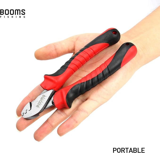 Booms Fishing CP2 Fishing Crimping Tool for Single-Barrel Sleeves, with 300pcs Sleeves
