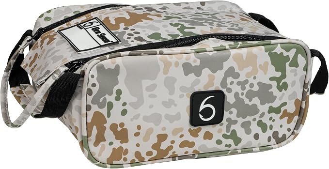 6th Sense Fishing Large Bait Bag – Durable Soft-Sided Storage for Soft Plastics (Caddo Camo - Brown)