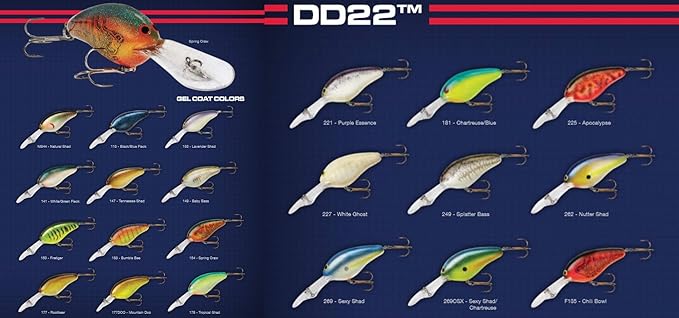 Norman Lures DD22 Deep-Diving Crankbait Bass Fishing Lure