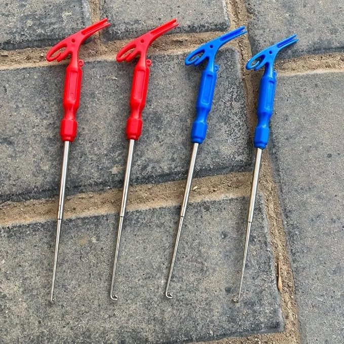 6 Pack Fish Hook Remover Tool 3in1 Fishing Hook Quick Removal Device Knot Tyer Fishing Knot Tying Tool Tying Fishing Line to Hooks Portable Fast Fishing Tie Hook