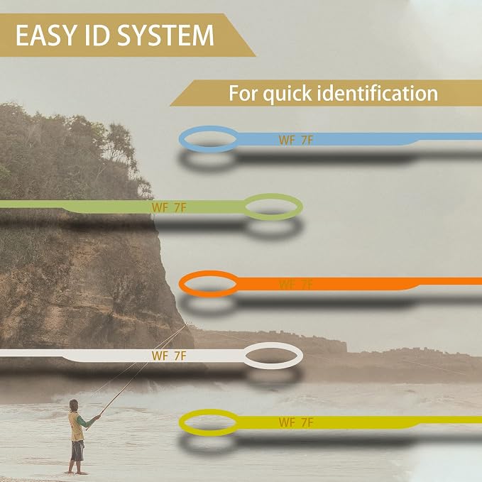 EUPHNG All-Purpose Fly Line Floating Trout Fishing Line Welded Loop Line ID Weight Forward Fly Fishing Line 100FT