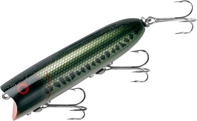 Heddon Lucky 13 Topwater Fishing Lure with Chugging/Popping Action, 3 3/4 Inch, 5/8 Ounce Heddon Lucky 13 Topwater Fishing Lure with Chugging/Popping Action, 3 3/4 Inch, 5/8 Ounce