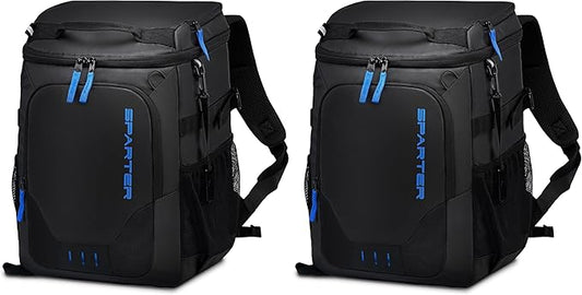 SPARTER Backpack Cooler Insulated Leak Proof 33/49 Cans, 2 Insulated Compartments Thermal Bag, Portable Lightweight Beach Travel Camping Lunch Backpack for Men and Women
