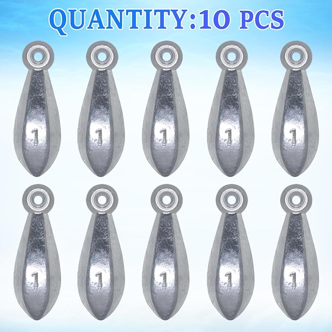 Fishing Weights Sinkers Bank Sinkers Ocean Saltwater Surf Fishing Gear Fishing Assortment 1oz 2oz 3oz 4oz 5oz