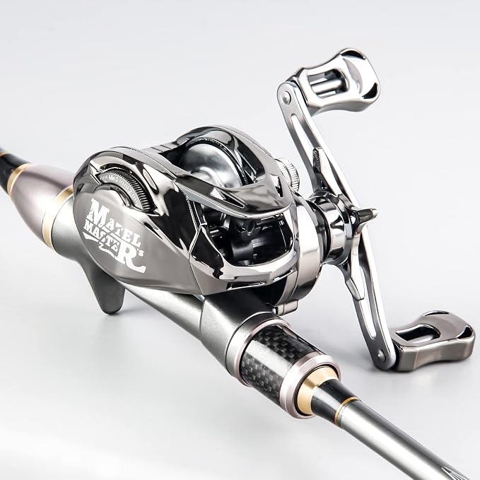 HAUT TON Matel Master Advanced Version Baitcaster reels,6.2:1Gear Ratio,5+1Ball Bearing,Bait clickers,12Lb Drag System Fishing Reels,for Saltwater,Freshwater