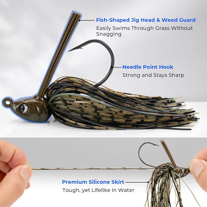 KastKing Superpower Braided Fishing Line and Lure Kit, 4X Braid Line with Hard & Soft Baits, Topwater, Jigs, Rigs&Jerkbaits, Complete Freshwater Fishing Gear Set for Bass,Trout & Walleye,Gift for Men