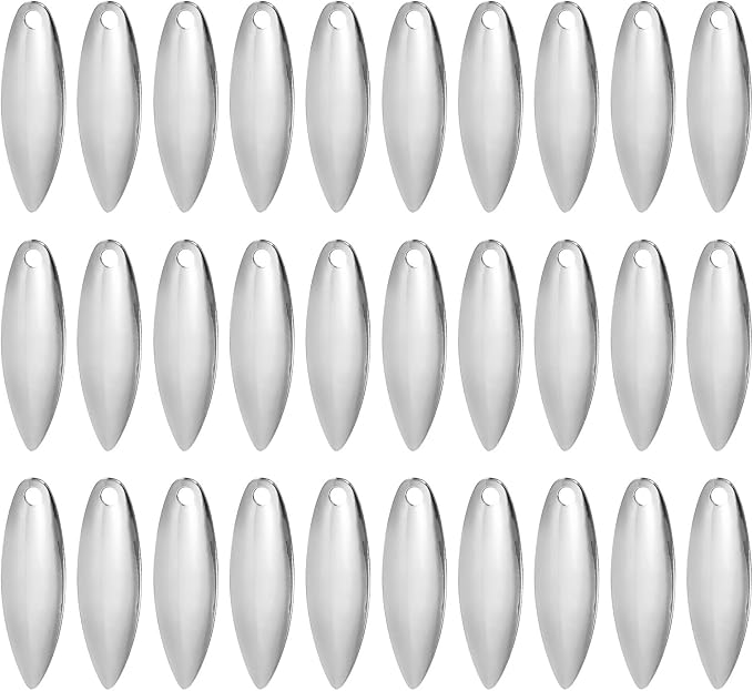 PATIKIL Fishing Lure Blades Willowleaf Lure Making for DIY Bait