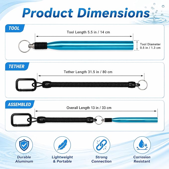 Wacky Rig Tools 2 Pcs with 320 Pcs Wacky O-Rings, Luxiv Wacky Worm Tools for Fishing Worm Rig Kits Fishing Rigging Utensil for Clip Baits Utensil with Keychain
