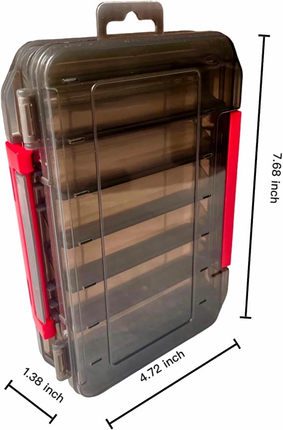 Plastic Storage Box for Lure Hard Bait,Double Sided,12/14 grids(B1420)