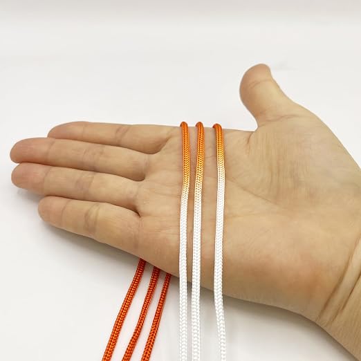 Two-Color Half Dyed Cord – Surgical Knot Tying Practice Rope,Simple and Visually Clear Tool for Learning Knot Tying (Ø2mm，Pack of 3)