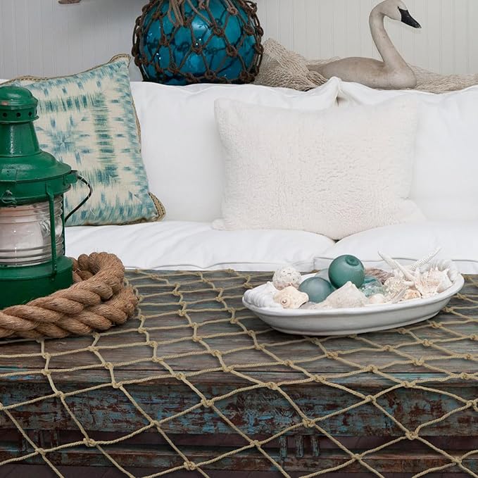 2 Pack Fish Net Decorations for Party
