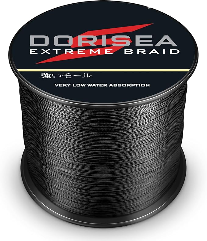 Extreme Braid 100% Pe Black Braided Fishing Line 109Yards-2187Yards 6-550Lb Test Fishing Wire Fishing String Incredible Superline Zero Stretch