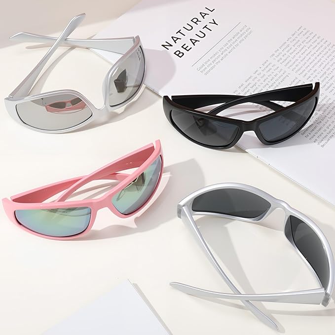 4 PACK Polarized Sport Sunglasses for Women Men UV Protection,Running Cycling Fishing Sunglasses Outdoor