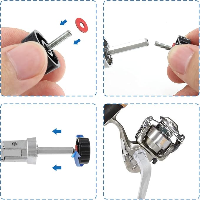 Fishing Reel Rotary Knob Power Handle, Fishing Spinning Reel Handle for Fishing Handle Replacement Parts