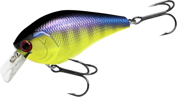 LUCKY CRAFT LC 2.5 Silent Crankbait Fishing Lures, 2-3/8” Squarebill Crankbait, Bass Lures, Floating 4ft Depth Hard Bait, Champion Freshwater Fishing Gear and Tackle Box Accessories