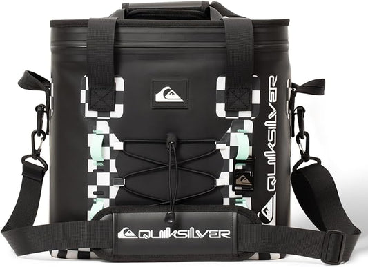 Quiksilver Welded Bungee Backpack Cooler, 30L/36 Cans, 48-72 Hours Insulation, Leakproof & Waterproof IPX7 Rated, Heavy-Duty 600D TPU, Adjustable Straps