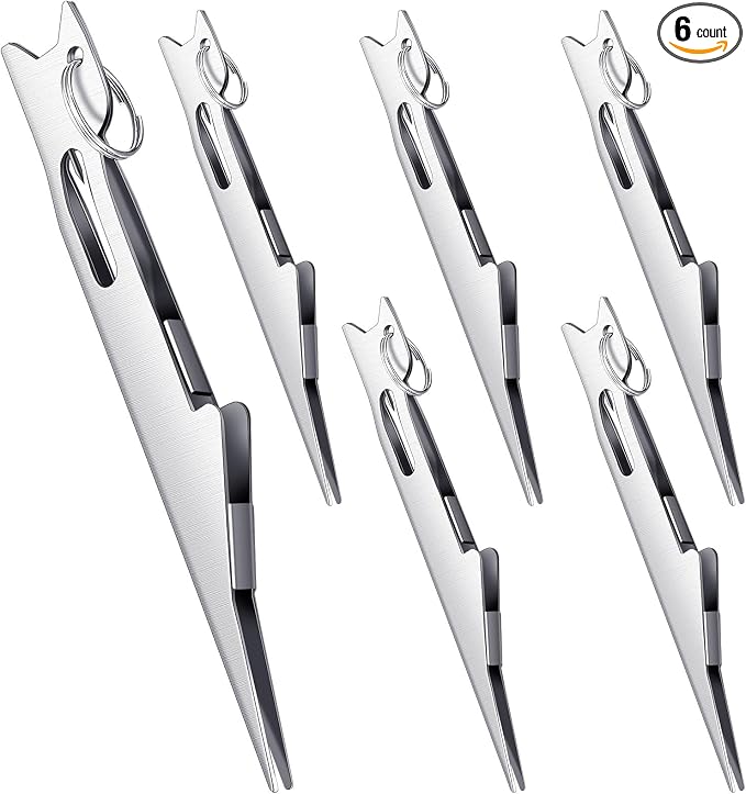 Gisafai 6 Pcs Fishing Line Knot Tyer Tying Tool Quick Tie Nail Knot Tying Tool Fly Fishing Angler Accessories Fly Equipment for Hooks Lures Lines Men