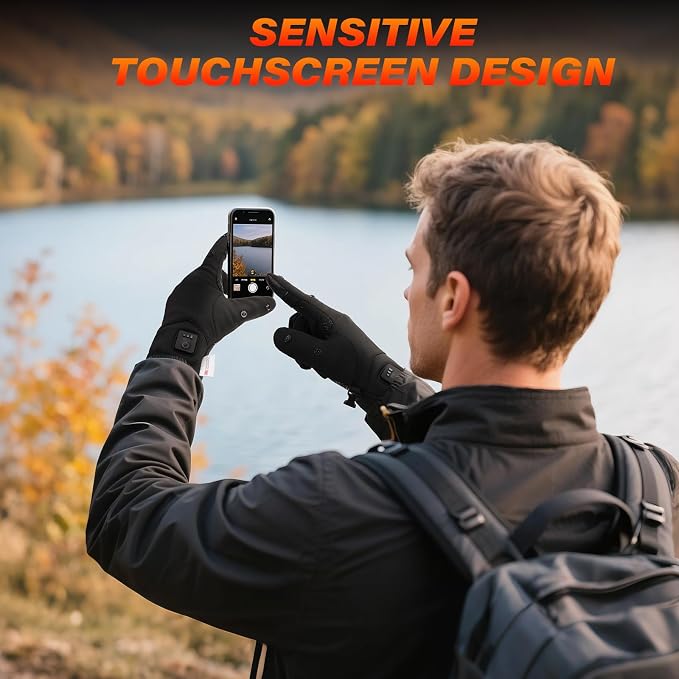 V.Step Fingerless Heated Gloves for Arthritis Relief Rechargeable Warm Gloves for Fishing Work Motorcycle Riding and Ski