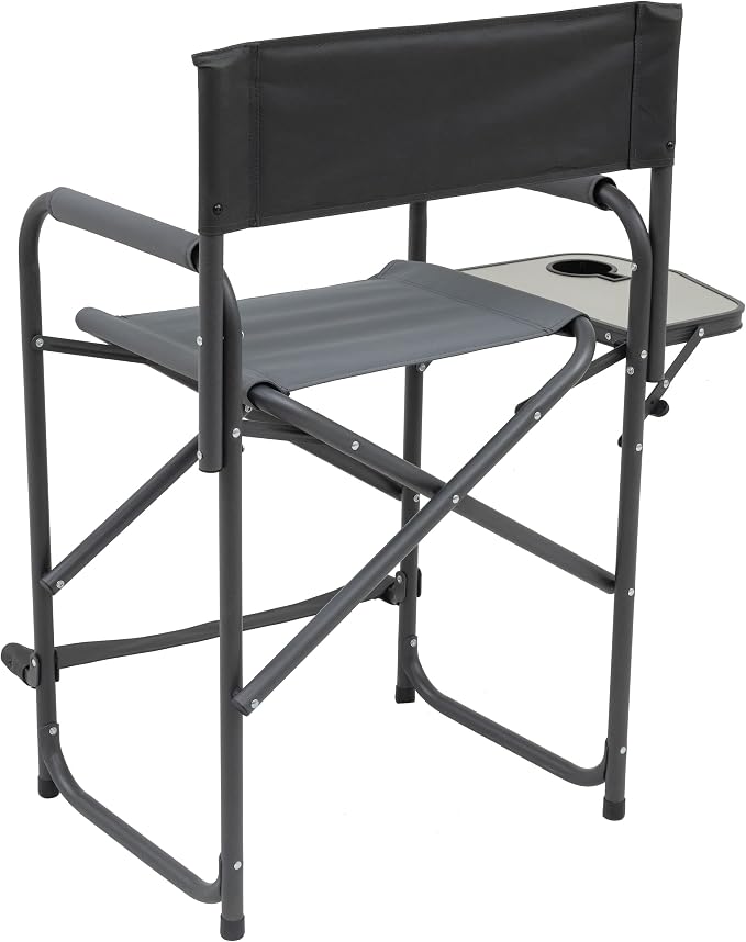 Browning Directors Chair - Outdoor Folding Chairs Made with Durable Fabric and Sturdy Aluminum/Steel Frame, with Extra Tall Seat and Flip-Down Footrest