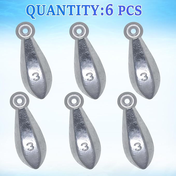 Fishing Weights Sinkers Bank Fishing Lead Sinkers Bullet Fishing Weights Ocean Saltwater Surf Fishing Gear Fishing Assortment 1oz 2oz 3oz 4oz