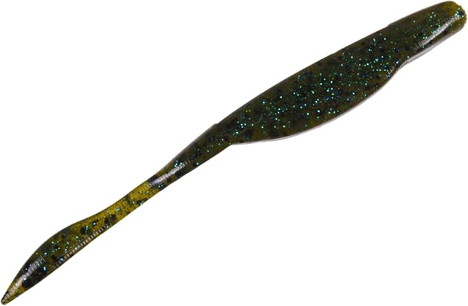 Strike King KVD Perfect Plastics Caffeine Shad Fishing Lure, Soft Plastic Jerkbait, Unique Air-Filled Bubble Tail, Heavy Salt, Coffee Scent