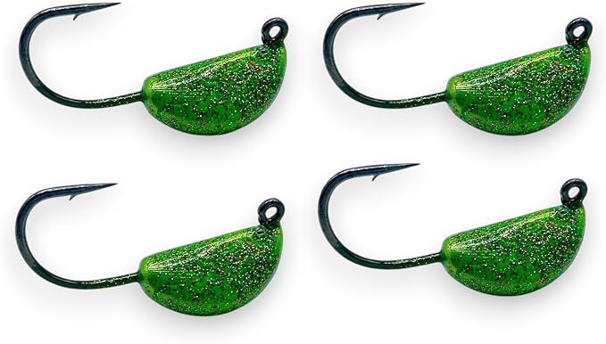 Sheepshead Jig, 2~5 Pack, Standup Style Jig, Saltwater Fishing Jig, Powder Coat Finish Made in The USA with 2X Hook, 1/2oz, 3/4oz, 1oz Sizes