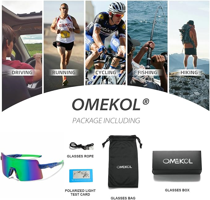 Two Sizes For Adults and Youth Polarized Sunglasses Men Women Outdoor Sport Baseball Glasses UV400 Cycling Eyewear