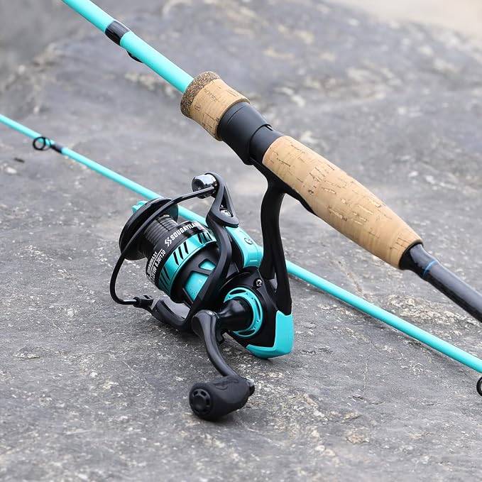 Sougayilang Fishing Rod and Reel Combo, Medium Fishing Pole with Spinning Reel, Baitcaster Combo, SuperPolymer Handle