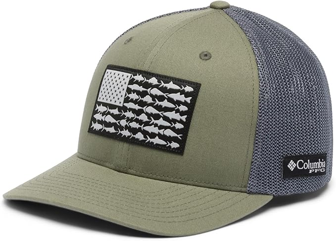 Columbia Unisex Adult PFG Logo Mesh Ball Cap
