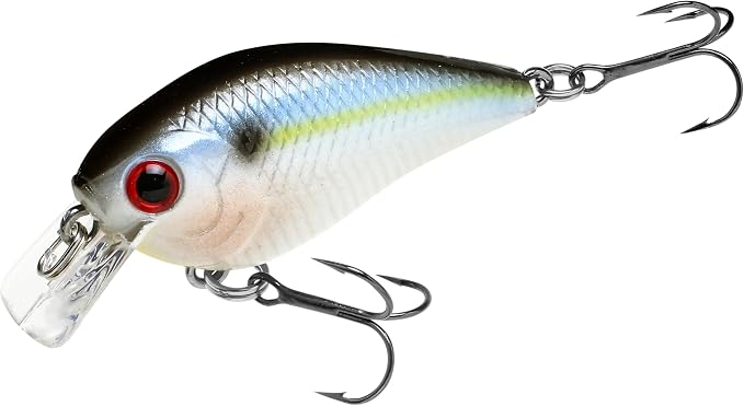 Lucky Craft LC 0.5 Squarebill Crankbait, Silent Fishing Lure for Bass Trout and Pike, Made in Japan, Freshwater Fishing Gear, Hard Bait Bass Lures