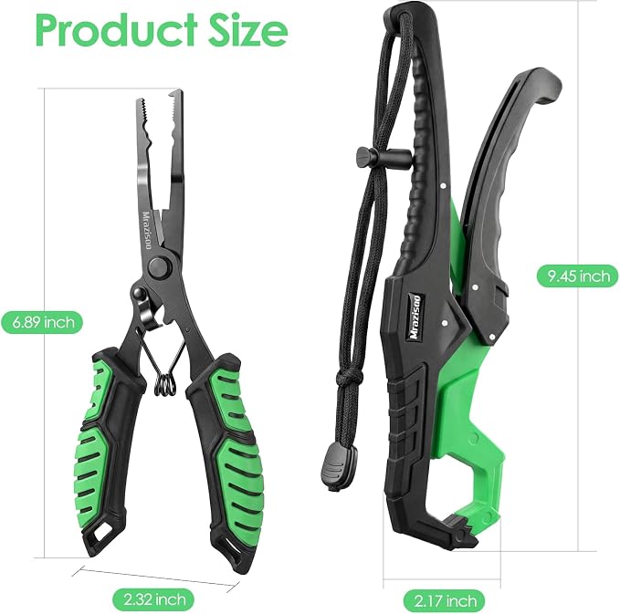 Fishing Tools Kit-Stainless Steel Fishing Pliers, Fish Lip Gripper, Multi-Functional Jaw Anti-Corrosion, Fishmen Must Have Fishing Gear