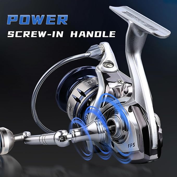 Saltwater Spinning Reel,13+1BB Ultra Smooth Saltwater Fishing Reels,Powerful Carbon Drag,CNC Aluminum Spool & Handle