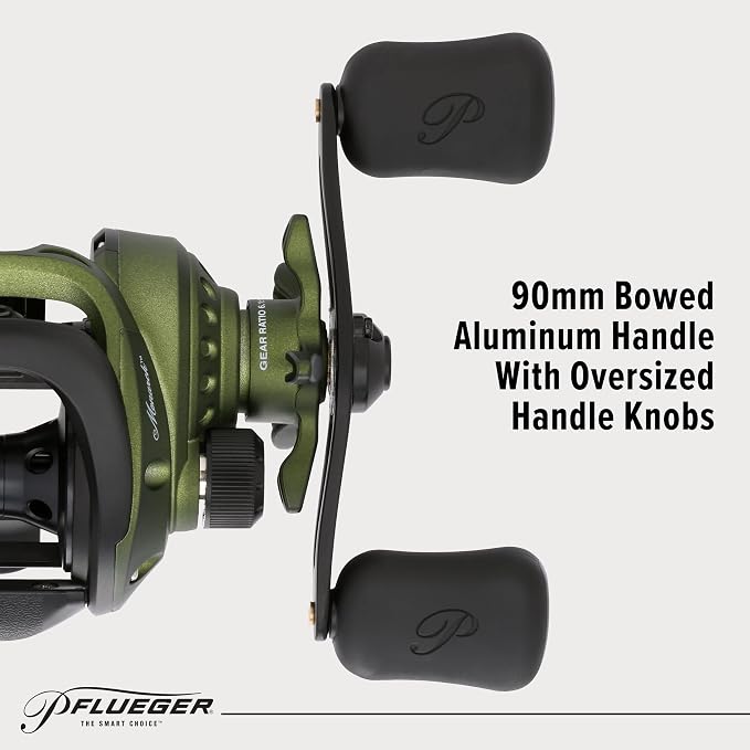 Pflueger Monarch Low Profile Baitcast Reel and Fishing Rod Combo