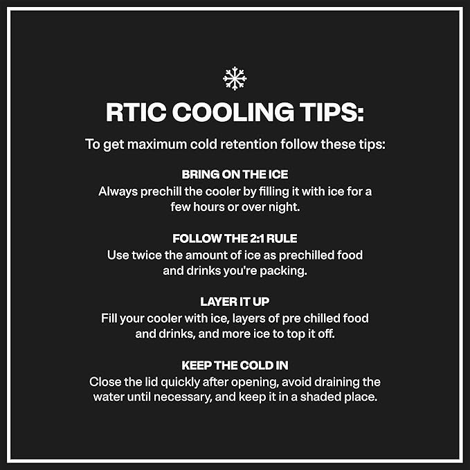 RTIC Ultra-Tough Cooler, Hard Insulated Ice Chest Box for Beach, Drink, Beverage, Camping, Picnic, Fishing, Boat, Barbecue