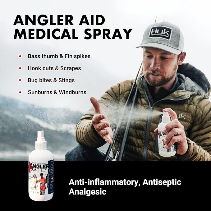 Angler Aid First Aid Kit for Boaters and Onshore Anglers, 53 PCS Tools, Fishing First Aid and Essential Boating Tools and Accessories