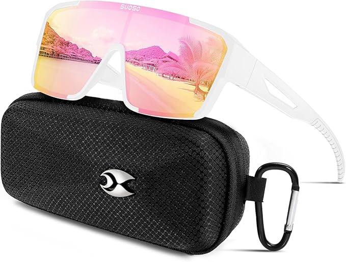 suoso Sports Polarized Fit Over Glasses: Men and Women UV400 Protection SunGlasses for Driving Fishing