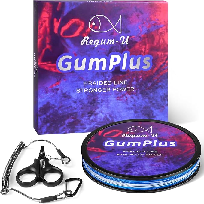 GumMAX 545/1093/1640yds 5-100LB 8X Braided Fishing Line Abrasion Resistant Superline Zero Stretch & Smaller Diameter Confuse & Never Fade in Saltwater and Freshwater