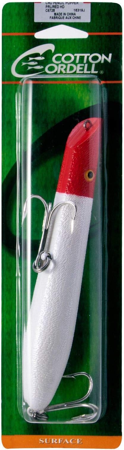 Cotton Cordell Pencil Popper Topwater Fishing Lure