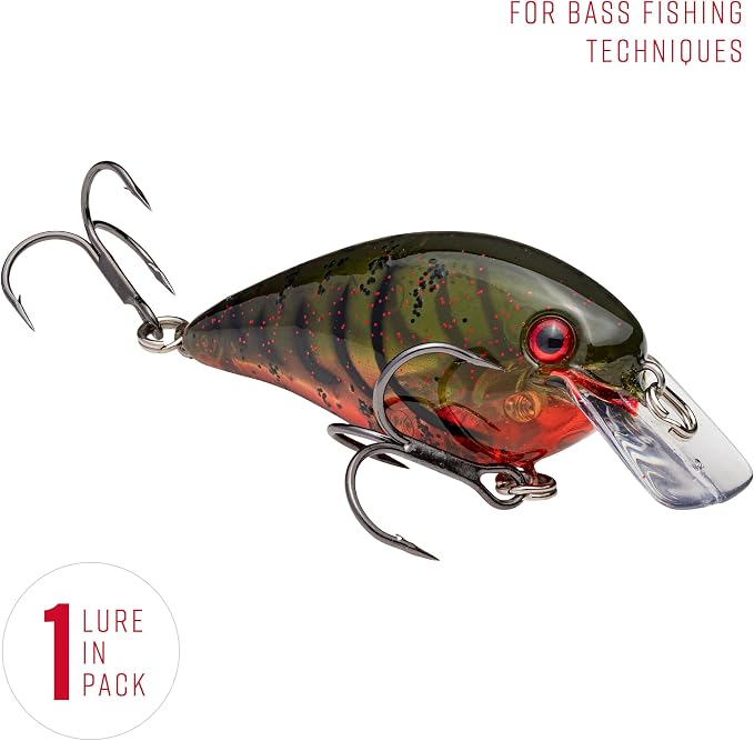 Strike King KVD 1.5 Hard Knock Fishing Lure, 3/8 oz, 3D Lifelike Eyes